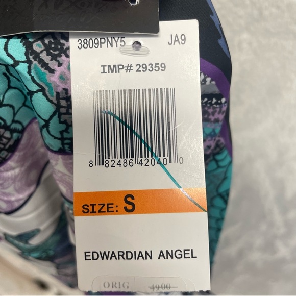 Xoxo Y2K hankerchief tank top paisley silky women’s small vintage club wear - Picture 7 of 9